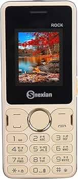 Snexian All-New Rock R20 Dual Sim |Keypad Mobile| with 1.8" Display | Voice Changer | Auto Call Recording | Long Lasting Battery | Wireless FM | Digital Camera | Feature Phone | Torch | Gold