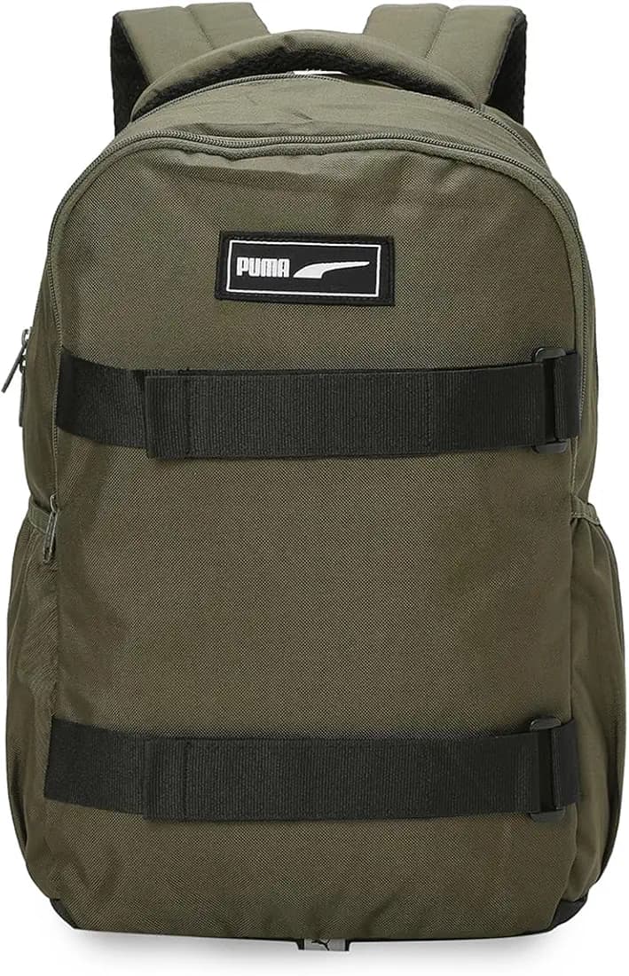 Puma Unisex-Adult Deck 2 Compartment Backpack, Dark Olive (9176001)