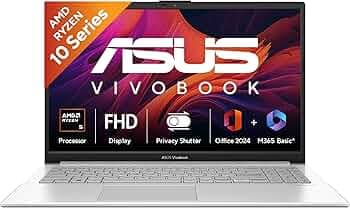 ASUS Vivobook Go 15 (2026),AMD Ryzen 5 40, AMD Radeon iGPU, 16GB RAM, 512GB SSD, FHD, 15.6"(39.6 cm),Windows 11,M365 Basic(1 Year)* Office 2024,Cool Silver,1.63 Kg,E1504FA-BQ2113WS,Thin & Light Laptop