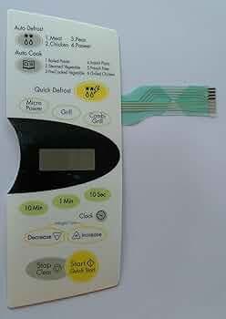 Able MG396WA Microwave Oven Membrane Keypad (White)