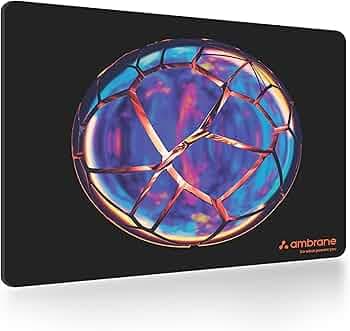 Ambrane Mouse Pad 7.5 x 9 inches for Gaming Mouse Pad, Compatible with Laser and Optical Mice, Non-Slip Rubber Base with Waterproof Surface, Easy to Clean, Quick-Dry