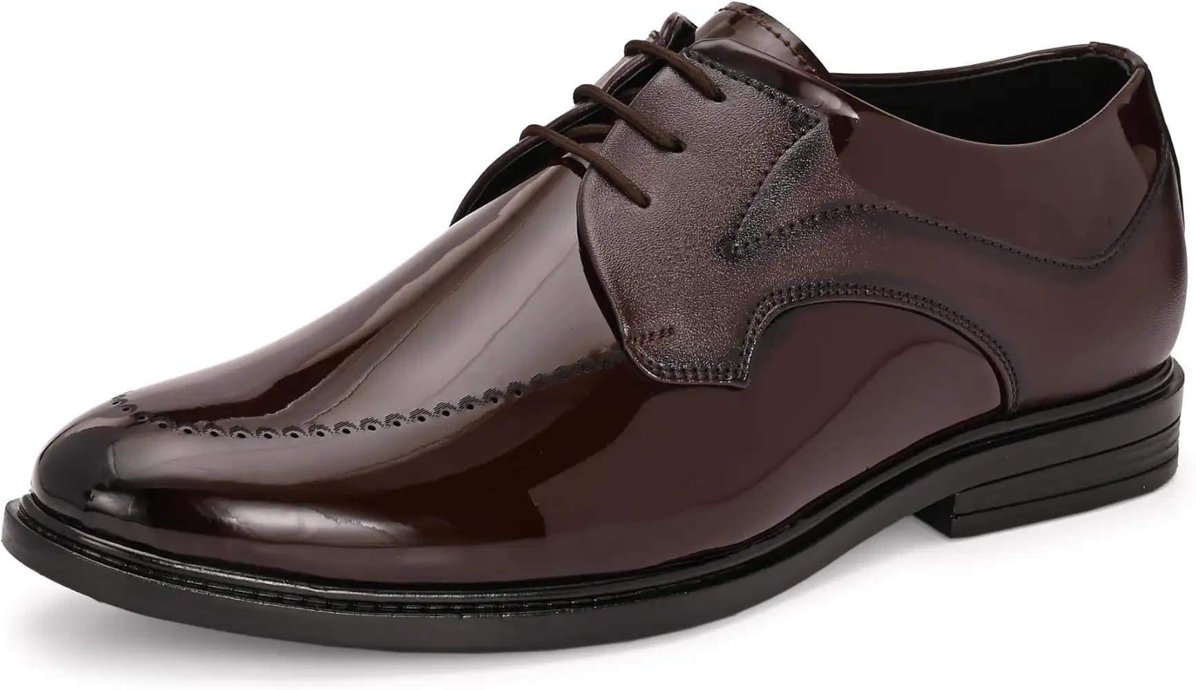 Centrino Men’s Formal Lace-Up Shoes | Soft & Comfortable Formal Shoe| Lace-Up, Textured Detail, Formal Business Style | Stylish-Looking Footwear (9363)