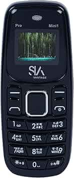 SIAVANTAGE Latest PRO Mini 1 Finger Size Dual Sim |Keypad Mobile| with 0.66" Display| BT Dialer | Finger Phone| Voice Changer | Auto Call Recording |Long Lasting Battery |FM | Feature Phone | Black