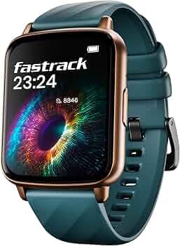 Fastrack Jupiter S1 Smart Watch, 1.83” TFT Display, 240 * 284 Pixel Resolution, SingleSync BT Calling, AI Voice Assistant, 100+ Sports Modes & Smartwatch Faces, Upto 5 Day Battery, IP68 (Teal)