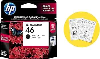 HP 46 Black Original Ink Advantage Cartridge