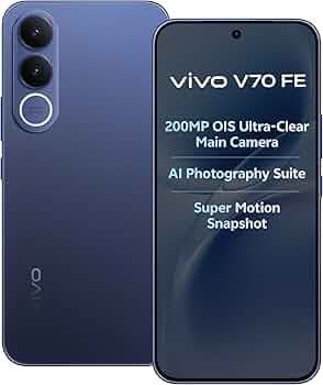 vivo V70 FE 5G (Monsoon Blue, 8GB RAM, 128GB Storage) with No Cost EMI/Additional Exchange Offers