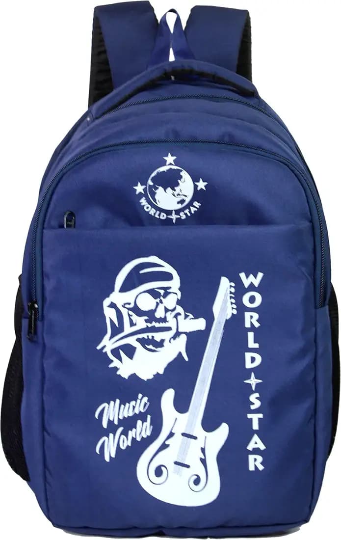 WORLD STAR Large Laptop Backpack for Unisex | Blue