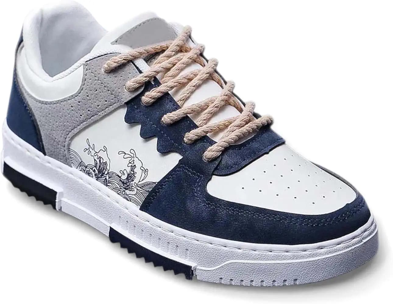 layasa Comfotable Fashion for Sneakers for Men (BLU-E, 10)