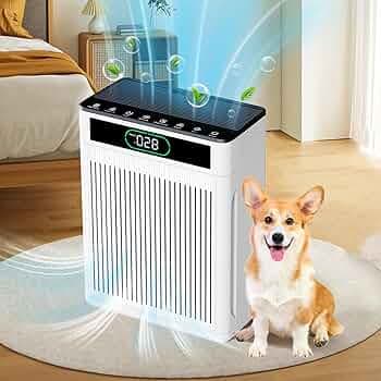 Air Purifiers for Home Large Room Up to 2000 Ft², HEPA Air Purifier with Washable Filter, Auto Mode, Timer, Air Quality Display, Quiet Air Cleaner for Bedroom Pets, Allergies, Dust, Pollen, Odors