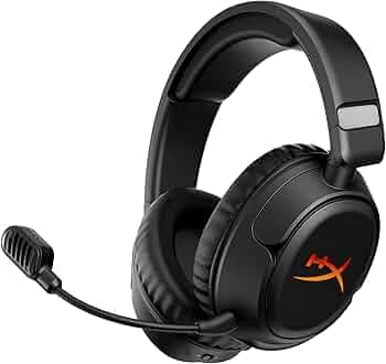 HyperX Cloud Flight 2 – Wireless Gaming Headset, Customizable RGB Lighting with Removable Earcup Plates, up to 100 Hours of Battery Life, 2.4GHz & Bluetooth, Multi-Platform Compatibility - Black