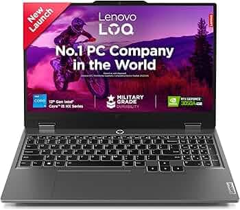 Lenovo LOQ 13th Gen Core i5-13450HX | NVIDIA RTX 3050A 4GB (24GB RAM/512B SSD/144Hz Refresh Rate/15.6" (39.6cm)/Windows 11/Office Home 2024/3 Mon. Game Pass/Grey/2.4Kg), 83DV018GIN AI Gaming Laptop