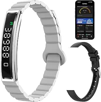 Smart Bracelet Fitness Tracker Heart Rate Monitor Sleep Activity Tracker Step Counter Calories Pedometer Waterproof Slim Thin Health Band for Women Ladies Men