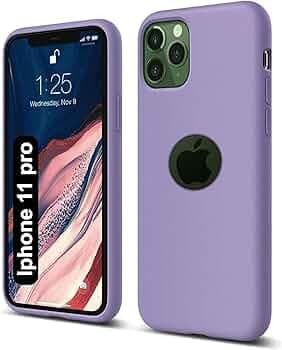 SBMS Liquid Silicone Case for iPhone 11 Pro 5.8-Inch, Logo Cut Silky-Soft Touch Full-Body Protective Phone Case, Shockproof Back Cover for iPhone 11 Pro (Pigeon Blue)