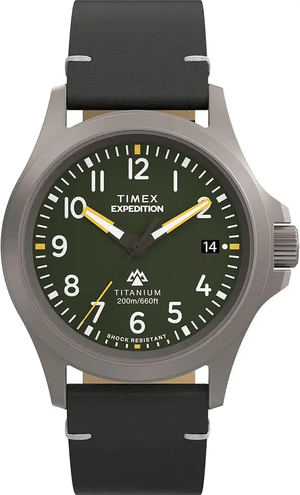 TIMEX Expedition Field Post Analog Watch for Men with Round Dial & Water Resistant Man's Wrist Watches