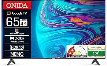 Onida 165 cm (65 inch) Nexg Series 4K Ultra HD Smart LED Google TV 65UIG