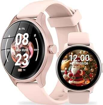 DIVElink Smart Watch, HD Smartwatch for Men Women (Answer/Make Calls), Fitness Watch with 100+ Sport Modes, IP68 Waterproof/Heart Rate/Sleep Monitor, Activity Trackers for iOS/Android