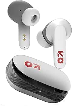 GOBOULT Y1 Ear Buds Wireless with 50H Playtime, Clear Calling ENC Mic, Low Latency Gaming, Made in India,10mm Bass Drivers Earbuds Buds TWS Bluetooth (White)