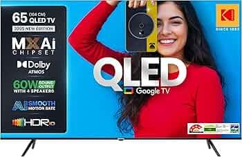Kodak 164 cm (65 inches) Matrix Series UHD 4K QLED Google TV 65ST5035
