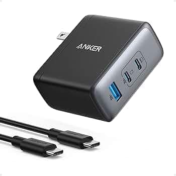 Anker Nano 100W USB-C Charger, 3-Port Fast Compact GaN Charger for MacBook Pro/Air, Pixelbook, ThinkPad, Dell XPS, iPad Pro, iPhone 16 Series, Galaxy S23, and More (USB-C to USB-C Cable Included)