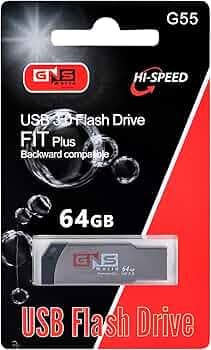 GNS World G-55 USB 3.0 Flash Drive High-Speed FIT Plus Pen Drive Portable Storage Device Backward Compatible USB Stick for Laptop PC Mac Data Transfer Durable Design (64, GB)
