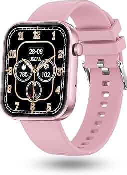 URBAN Nexus M Smart BT Calling Smart Watch with Massive 2.0" Super HD Display, One-Connect Realtek Chipset, Games, 120+ Sports Modes, 150+ Watch Faces, Dedicated Health Sensors (Rose Gold)