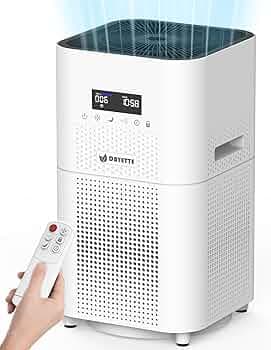 Dayette Air Purifiers for Home, Large Room Up to 3000 Square Feet, Upgraded H14 Ture Hepa Air Filter, Air Purifier with Air Quality Monitor, Mode