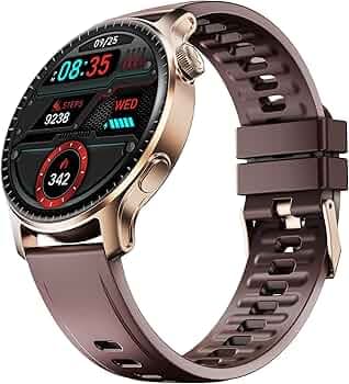 Boat Ultima Prime smartwatch with 1.43” AMOLED Display, AOD, Personalized Fitness Nudges, Functional Crown,100+ Sports Modes, Create Your Own Watchface, smartwatch for Man and Woman (Royal Berry)