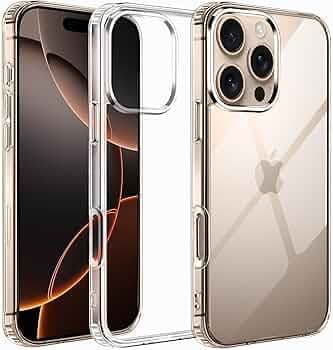 Amozo for iPhone 16 Pro Max Back Case Cover |Ultra Hybrid Camera and Drop Protection Back Case Cover for iPhone 16 Pro Max - (Polycarbonate|Clear)