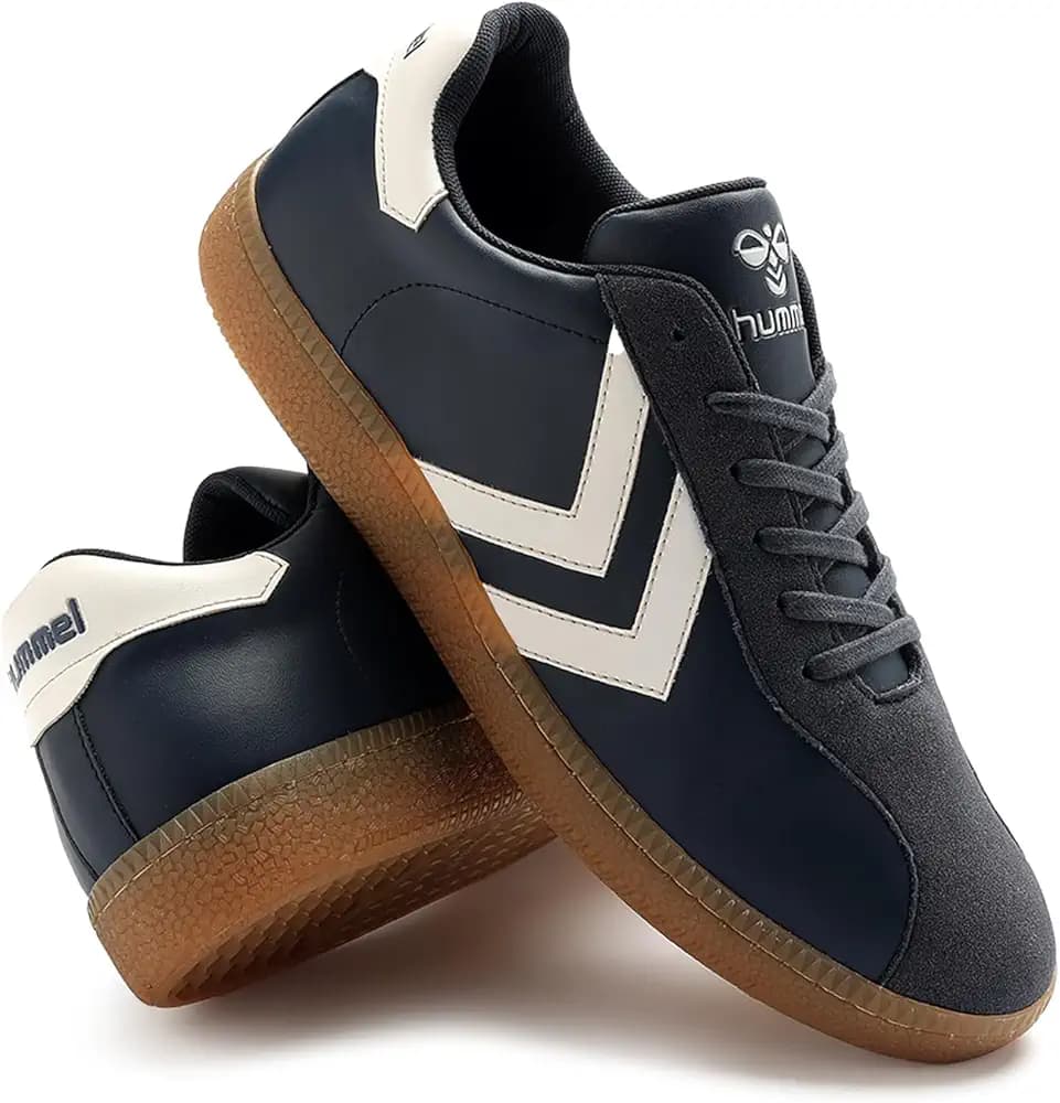 hummel Classic Triumph Casual Suede Sneaker for Men Lightweight with Synthetic Suede Enhanced Comfort Cushioned Insole and Slip-Resistance Work and Play Business Casual Shoes