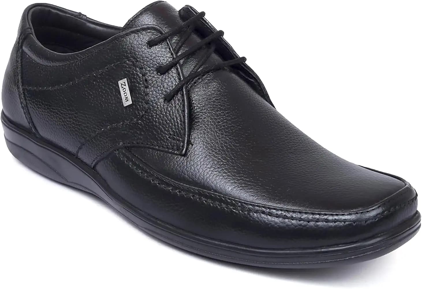 Zoom Shoes A-4271 Men's Genuine Leather Derby Formal Shoes | Lightweight, Comfortable & Stylish Lace-Ups for Office, Business