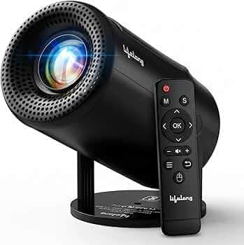 Lifelong Electronics Built-in Live TV Smart Projector | with 90+ Channels (No Subscription Required) | Android, 1080P & 4K Ultra HD Support, 720P Native | for Room & Outdoors | All OTT Apps | WiFi/BT