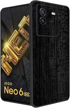 RIGGEAR Sleek Iqoo Neo 6 5G Back Cover Case For Mobile (Tpu+Pc | Dragon), Black