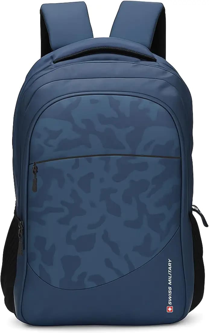 SWISS MILITARY Snowflake Laptop Backpack-15.6-Inch Laptop Bag, 33L Capacity, Adjustable Straps, Cushioned Back, Durable Polyester, Water-Resistant Travel Backpack for Men & Women