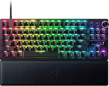 Razer Huntsman V3 Pro Tenkeyless 8KHz - TKL PC Gaming Keyboard - 8KHz HyperPolling - Analog Optical Switches - Trigger Range 0.1-4.0 mm - Snap Tap - Rapid Trigger - QWERTY US Layout | Black