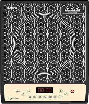 Lifelong LLIC102 1800W Induction Cooktop | 7 Preset Indian Menus | Auto Shut-Off | Touch Control Panel | Energy Efficient | Portable Electric Stove | 1 Year Warranty (Black)