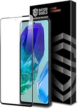 Military-Grade Gorilla Tempered Glass For Samsung Galaxy M55, Galaxy M55s and Galaxy F55 (6.7 Inch) With Installation Kit | Edge to Edge Coverage | Black