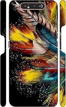 Colorful Pigeon Feathers | Designer Printed Hard Back Cover for Samsung Galaxy A80 / A90 Premium, Attractive, and Uniquely Crafted Smartphone Case