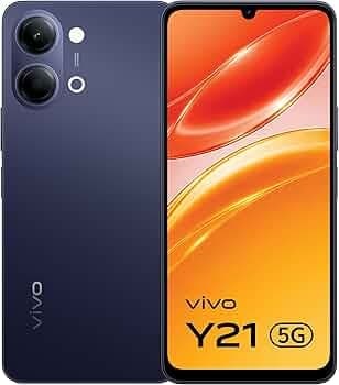 vivo Y21 5G (Midnight Blue, 4GB RAM, 128GB Storage) with No Cost EMI/Additional Exchange Offers