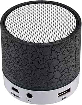 Mabron (1 Year Warranty) Portable Mini Bluetooth Speakers Wireless HandsFree Speaker with TF USB FM Mic Blutooth Music Flashy Dancing Light Mini Wireless Bluetooth Speaker
