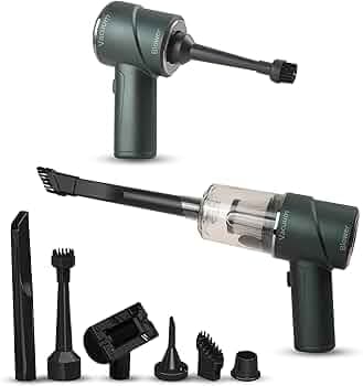 Robustt Wireless Portable Car Vacuum Cleaner with Blower | 2 in 1 Vaccum Cleaner | Powered by 2000MAH | Hepa Filter | 4000pa Suction Power| High Power Copper Motor | Multifunctional