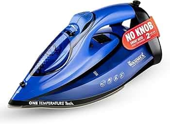 Warmex 2200W No knob Automatic Steam Cloth Iron No Burn Guaranteed with Smart Perfect Care Temperature Control | Heavy Duty Press Ironing Clothes for Home & Travel, Auto Cleaning & Shut Off Sensor