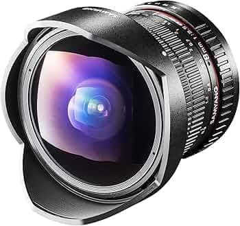 Samyang MF 8MM F3.5 HD Lens for Canon, Black