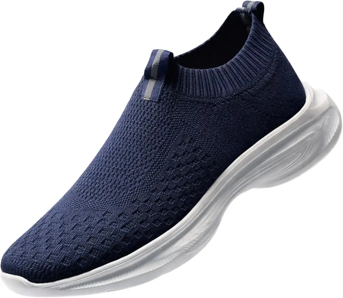 Kraasa Trial Running Shoes with Lightweight Memory Insole | Breathable, Anti-Skid Knit Sneaker, Walking & Gym Shoes