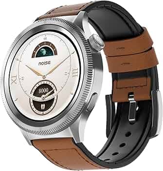 Noise Newly Launched Halo 2 Smart Watch 1st Ever Functional Rotating Dial (Axe-Cut Bezel), 1.43" AMOLED, Stainless Steel Build, Custom Transition Effects, BT Calling, Health Suite (Vintage Brown)