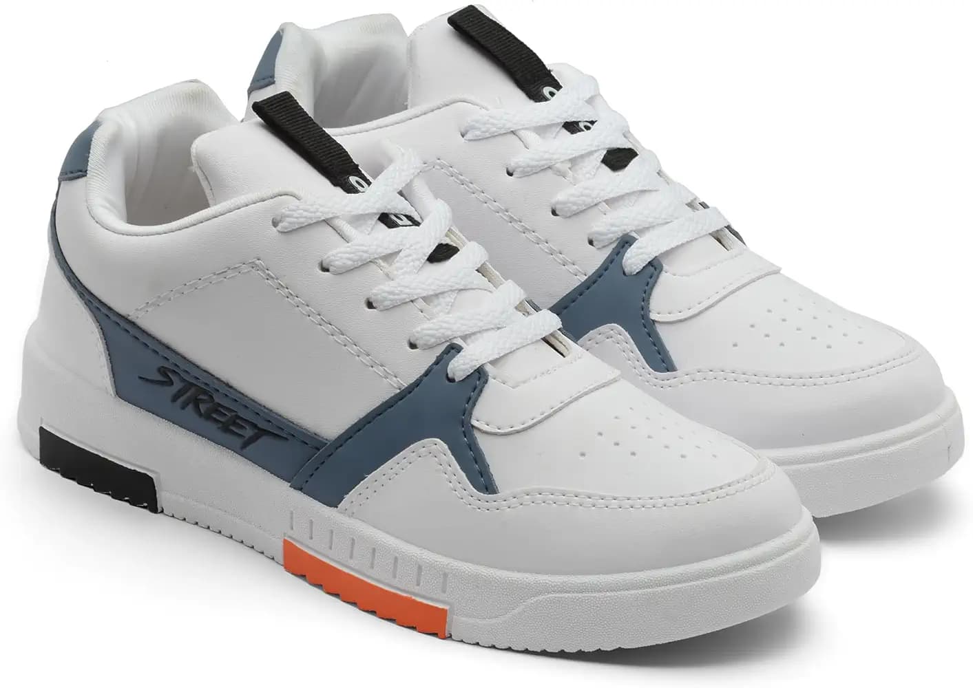 ASIAN Men's White Casual Sneaker Shoes with Synthetic Upper Lightweight Comfortable Mid Top Sneaker Shoes for Men's & Boy's Tarzan-05