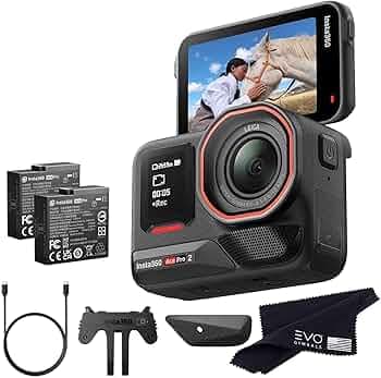 Insta360 Ace Pro 2-8K Waterproof Action Camera Co-Engineered with Leica, Flagship 1/1.3" Sensor, 8K30fps, 4K60fps, 2.5" Flip Screen, AI Noise Reduction, Long Lasting Battery