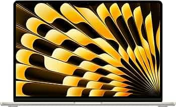 Apple 2024 MacBook Air 15″ Laptop with M3 chip: 38.91 cm (15.3″) Liquid Retina Display, 24GB Unified Memory, 512GB SSD Storage, Backlit Keyboard, 1080p FaceTime HD Camera, Touch ID- Starlight