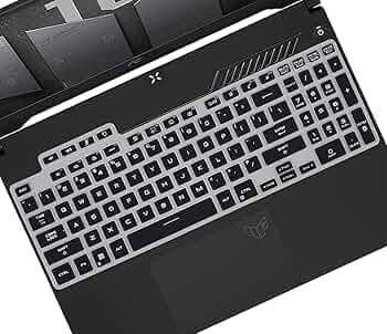 RAYA Silicone Keyboard Cover for ASUS TUF 2022 & ASUS TUF 2023 A15 / A16 / A17 / F15 / F17 & ASUS TUF 2024 A15 Gaming Laptops (Black)