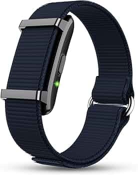 Pebble Newly Launched Qore 2 Premium Metal Fitness Band | 45 Days Battery Life, Heart Rate, SpO2, HRV & Body Temp Monitor, Sleep Tracker, AI Health Analysis, Smart Notifications (Nebula Blue)