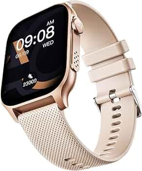 Boat Ultima Ember smartwatch with 1.96” AMOLED Display, AOD, Personalized Fitness Nudges, Functional Crown,100+ Sports Modes, Create Your Own Watchface, smartwatch for Man and Woman (Rose Gold)